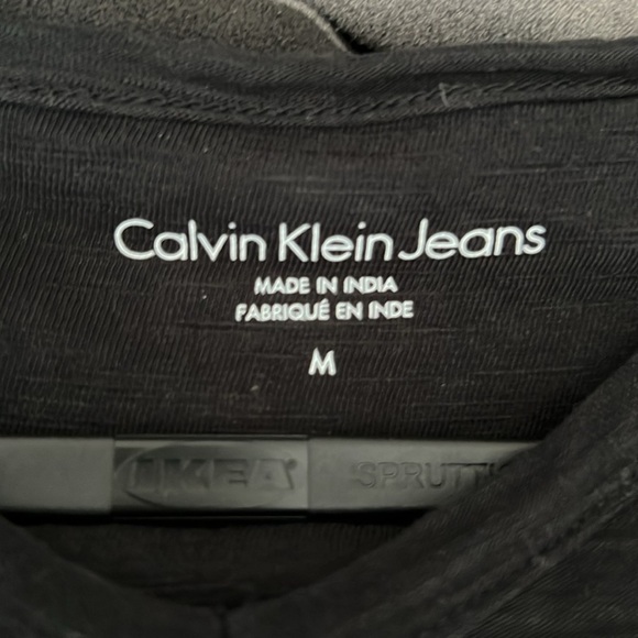 Calvin Klein Black Crew Neck Short Sleeve Tee - Picture 3 of 3